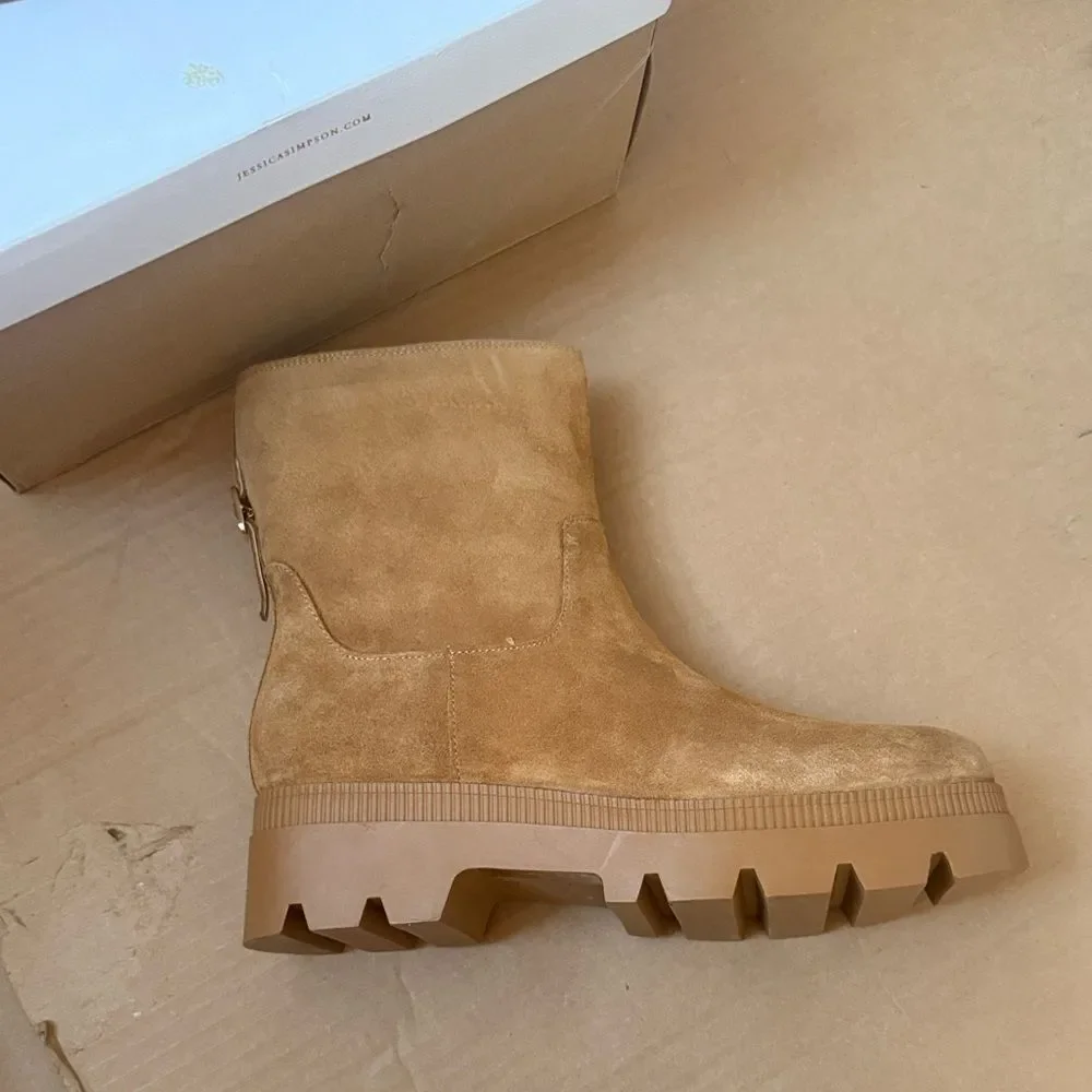 Jessica Simpson ulalie lug Boots Sz 9.5